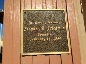 For Steve Friedman, outside The Corner entrance