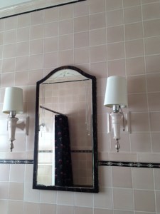 Original tile work, cabinet and lighting from 1925