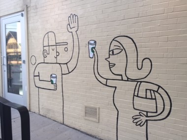 Starbucks mural