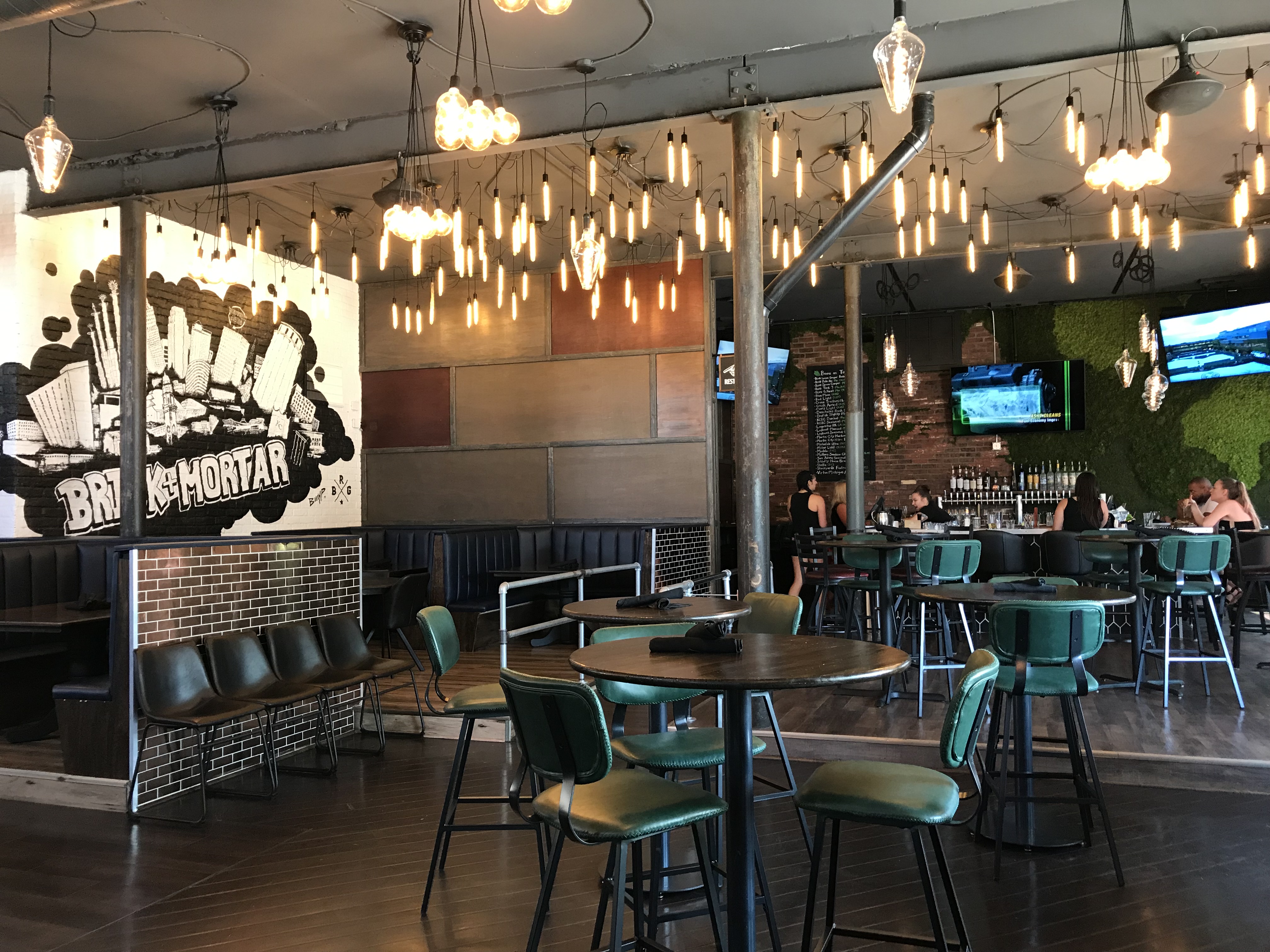 Brick tables and bar